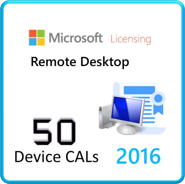 Windows Server 2016 - RDS Client Access Licenses (50 Devices)