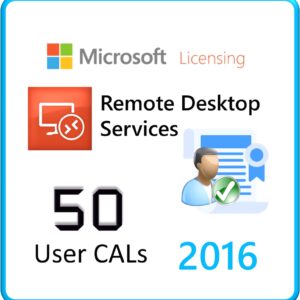 Windows Server 2016 - RDS Client Access Licenses (50 Users)