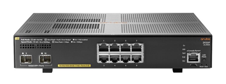 Aruba 2930F 8g PoE+ 2SFP+ Switch
