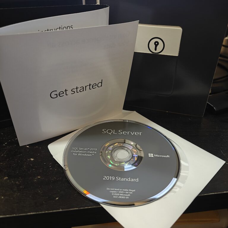 Microsoft SQL Server 2019 Standard Edition – Single Server License with 25 CALs